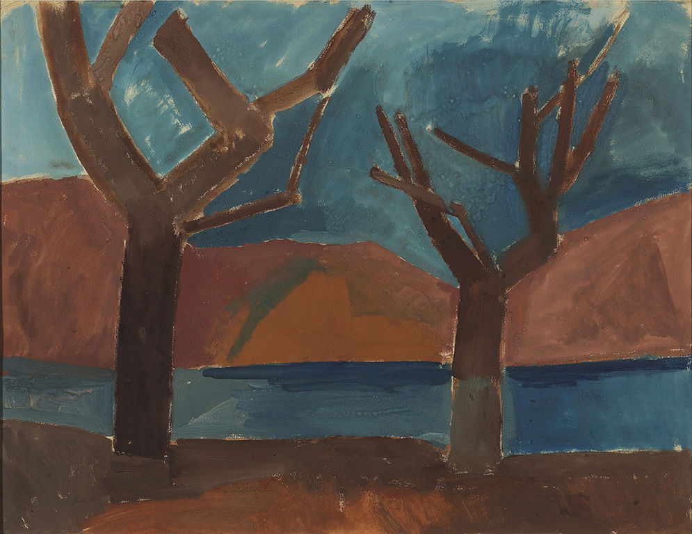 995x768 Filepablo Picasso, 1907 08, Two Trees (Les Arbres), Watercolor On - Pablo Picasso Watercolor