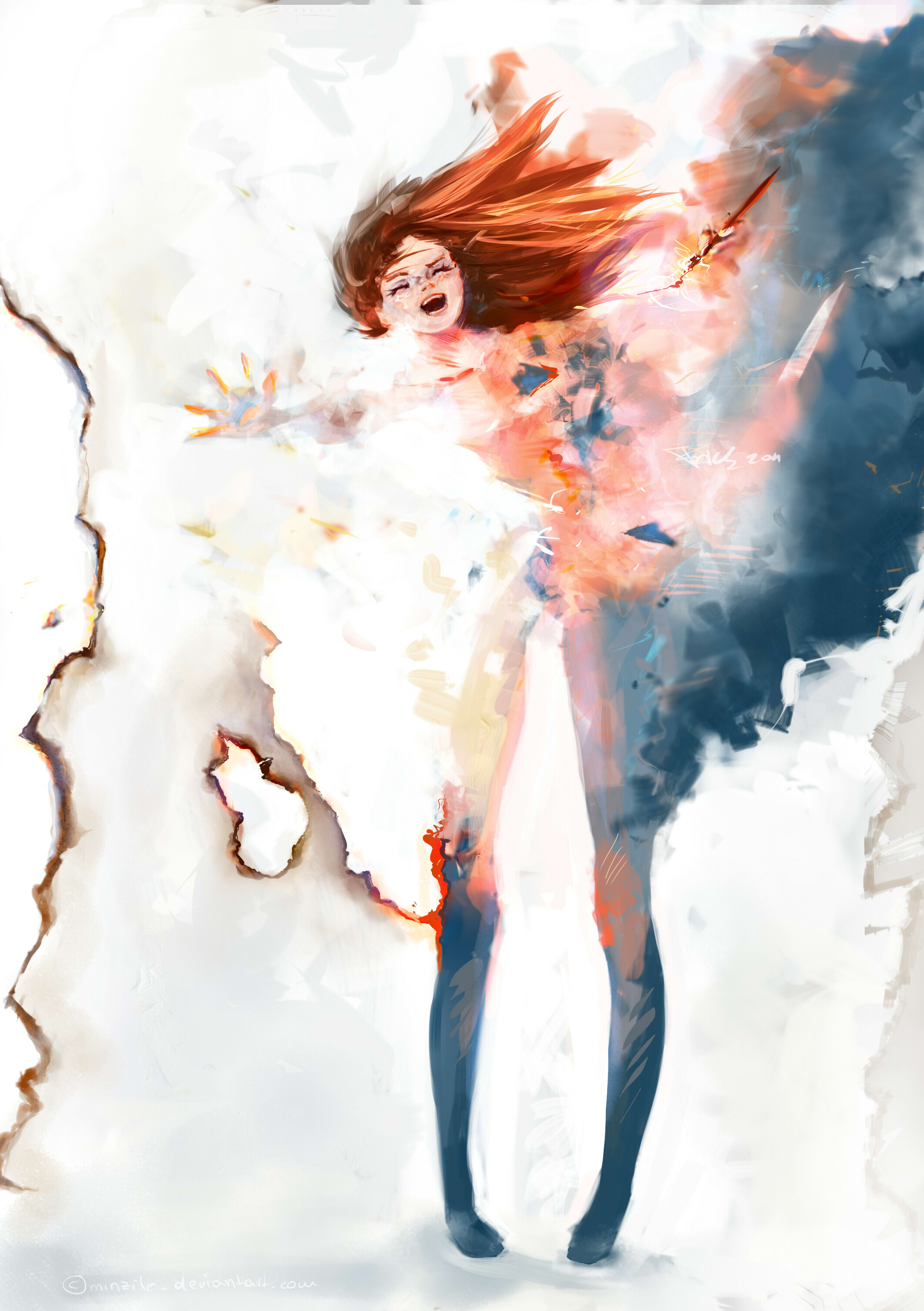 2120x3009 Stylistic Borders Are Made To Be Blasted! 2011, Paint Tool Sai - Paint Tool Sai Watercolor