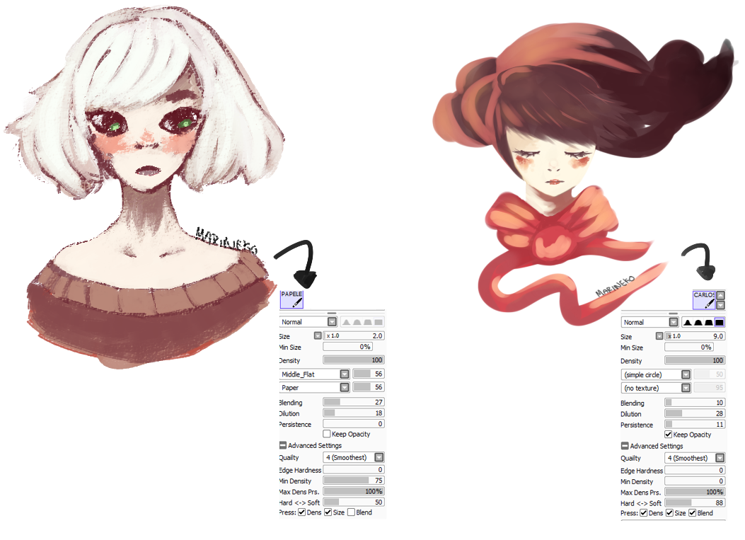 1053x763 List Of Sai Coloring Guide Pict - Paint Tool Sai Watercolor Brush