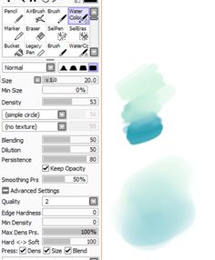 Paint Tool Sai Watercolor Brush at PaintingValley.com | Explore ...