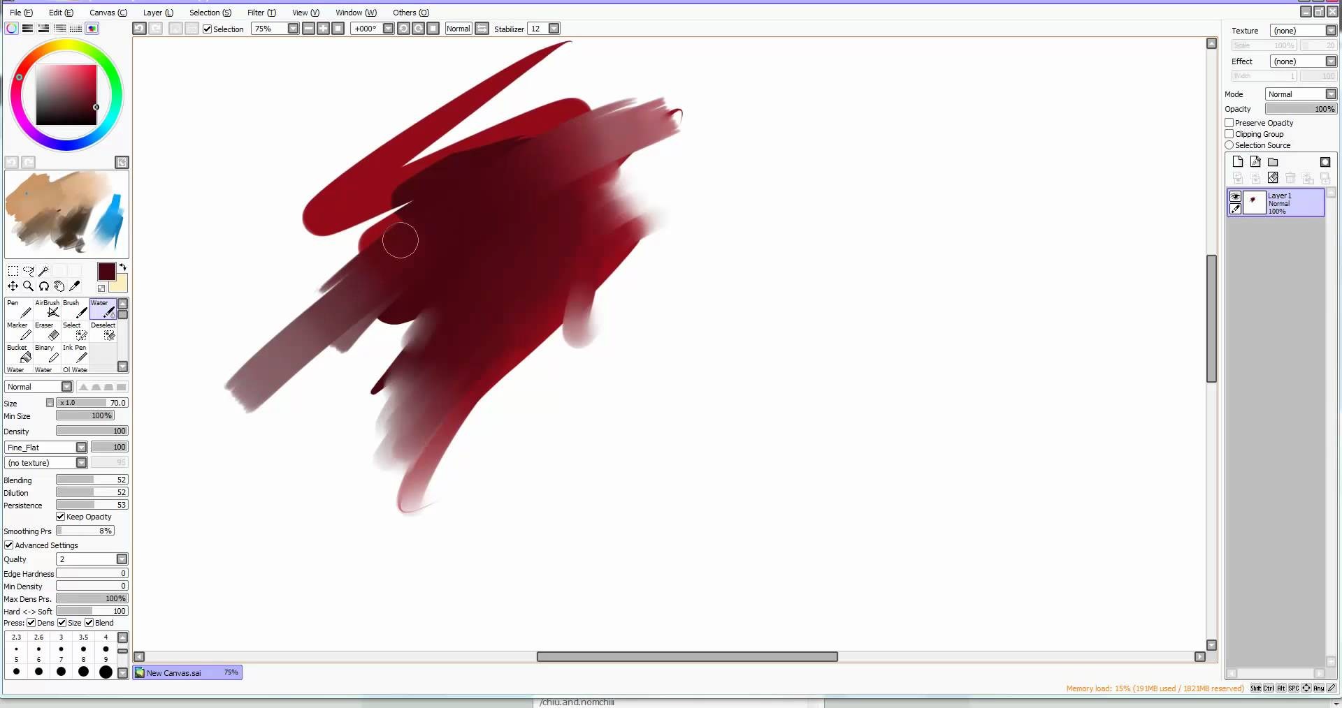 1920x1014 Tutorial Coloring Menggunakan Sai Fresh Paint Tool Sai Brush - Paint Tool Sai Watercolor Brush