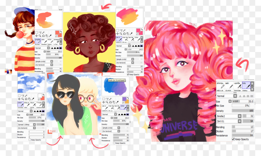 900x540 Drawing Paintbrush Art Paint Tool Sai - Paint Tool Sai Watercolor Brush