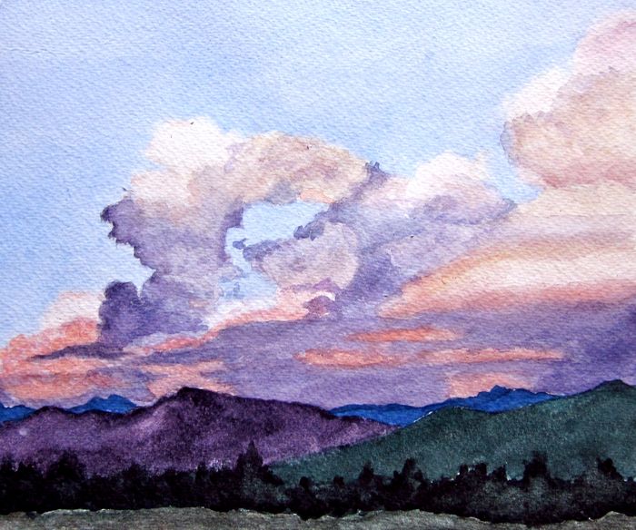 700x584 Skies And Clouds June July 2012 Homework Thread [Archive - Painting Clouds In Watercolor