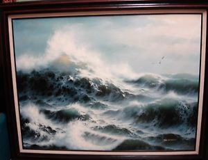 300x230 Ocean Wave Paintings Ebay - Painting Ocean Waves In Watercolor