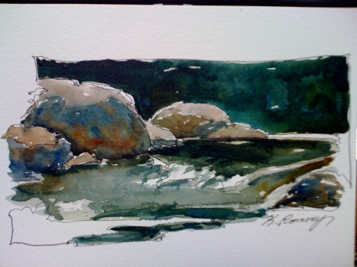700x525 Karen Ramsay Watercolor Artist - Painting Rocks In Watercolor