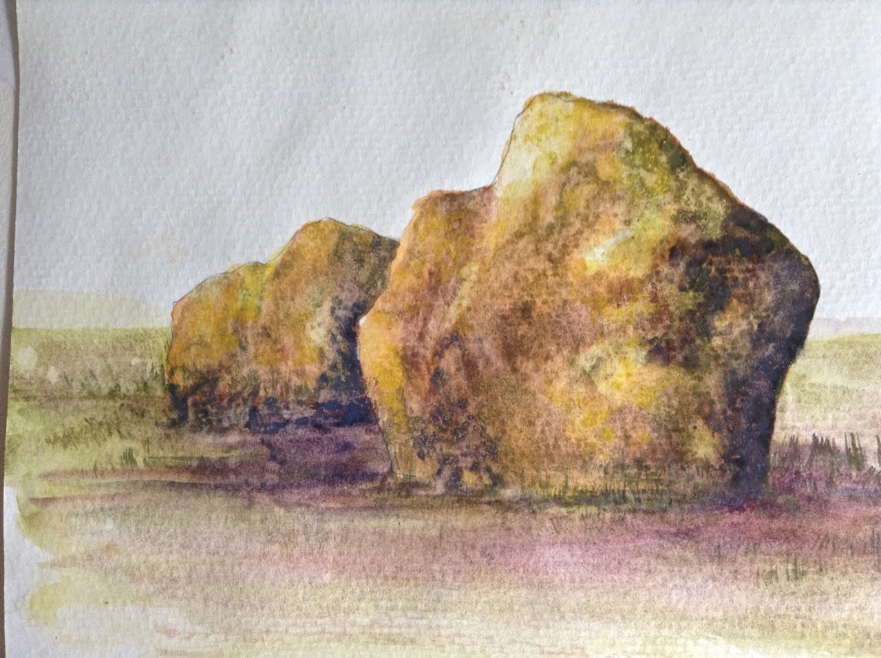 Painting Rocks In Watercolor At PaintingValley Com Explore Collection   Painting Rocks In Watercolor 18 