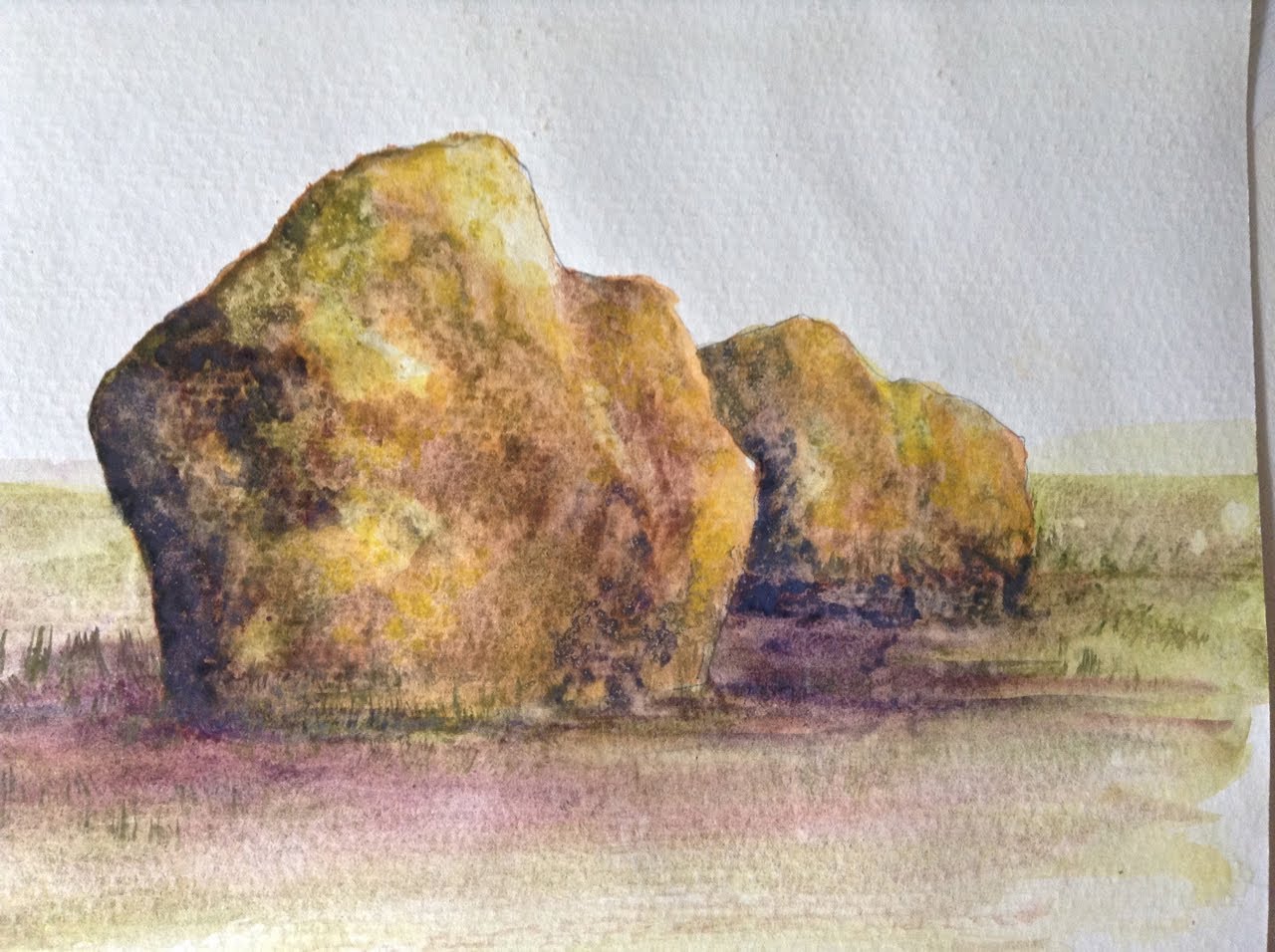 1280x956 Realistic Rocks Watercolor Tutorial How To Paint Step By Step - Painting Rocks In Watercolor