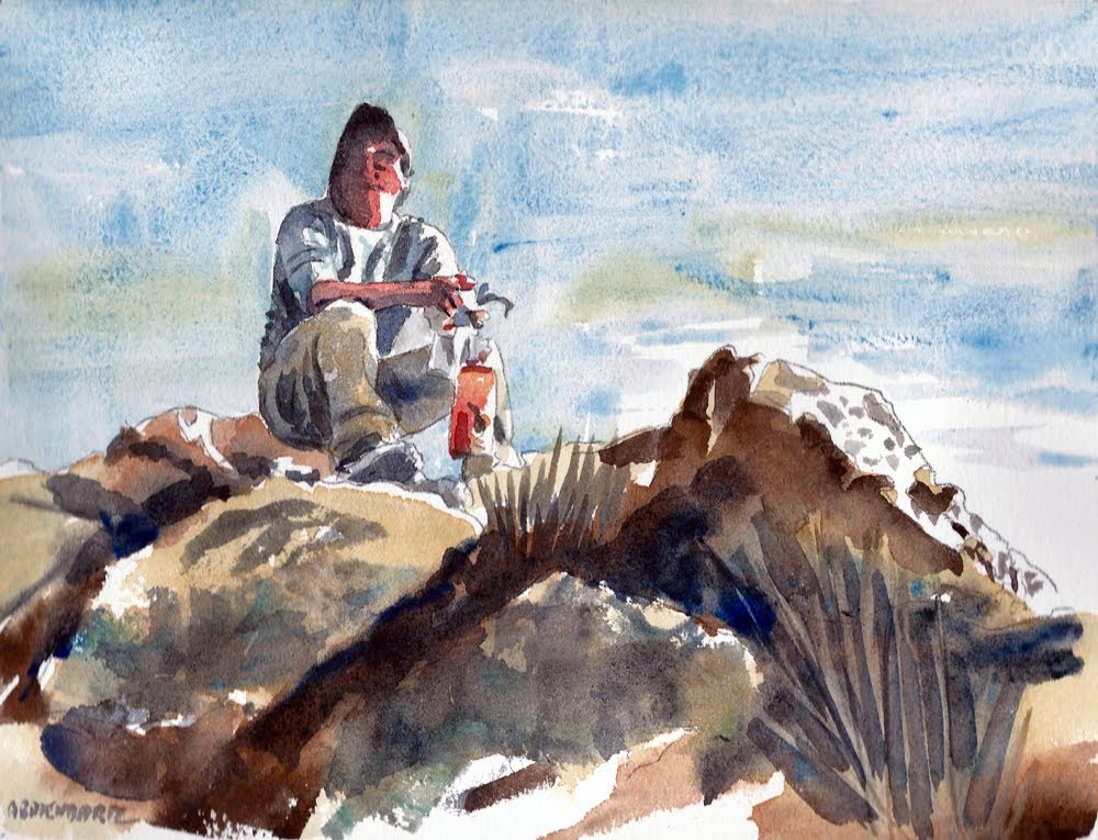 1000x765 Tony Armendariz Watercolor Demo - Painting Rocks In Watercolor