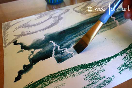 545x363 Stormy Sky Landscape Painting - Painting Stormy Skies Watercolor