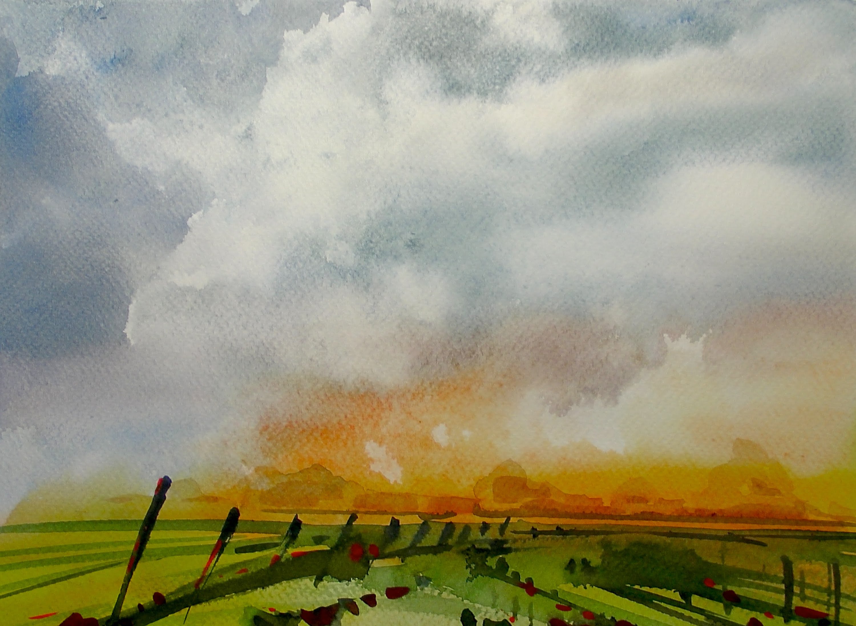 Painting Stormy Skies Watercolor at Explore