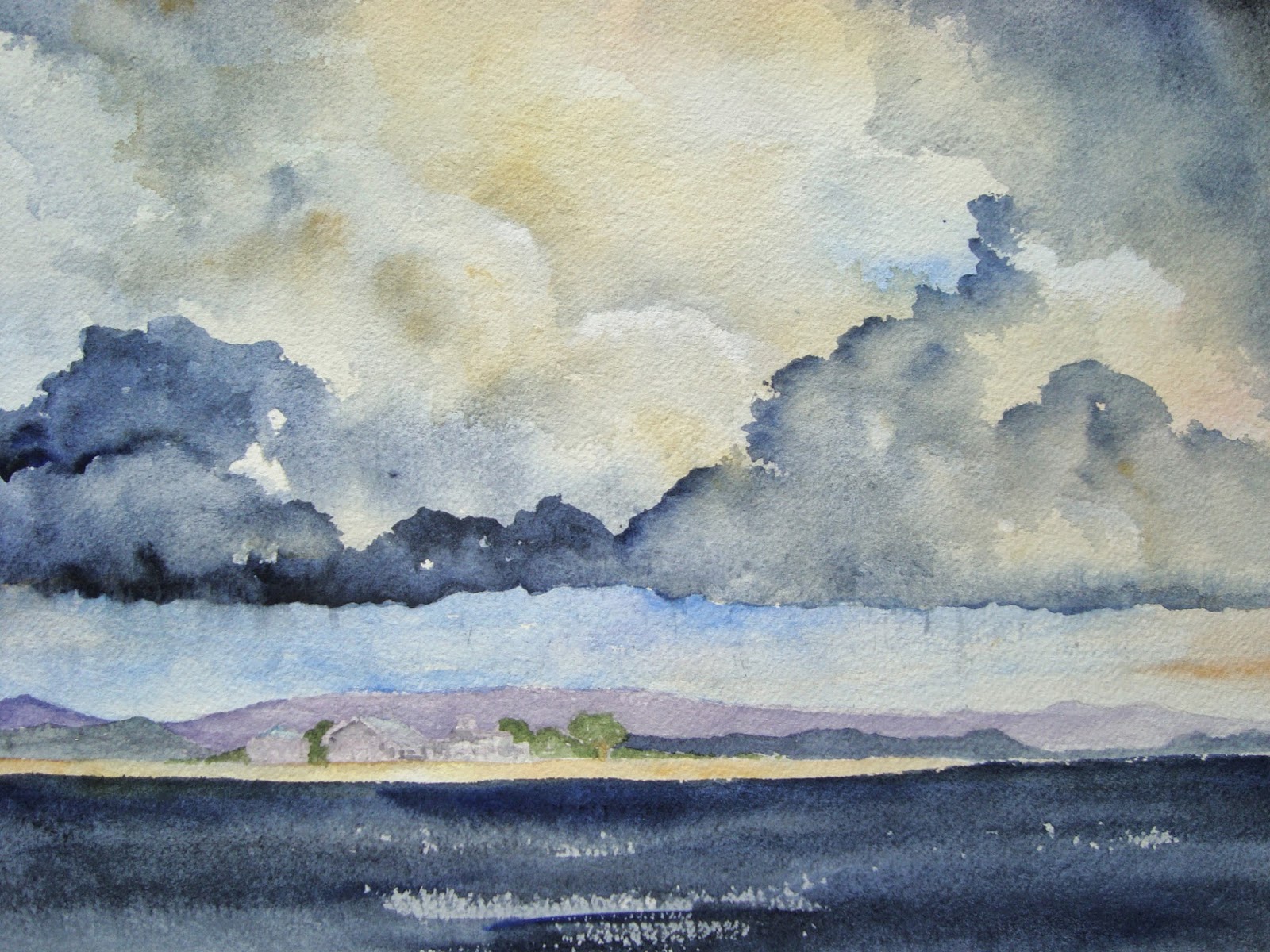 Painting Stormy Skies Watercolor at Explore