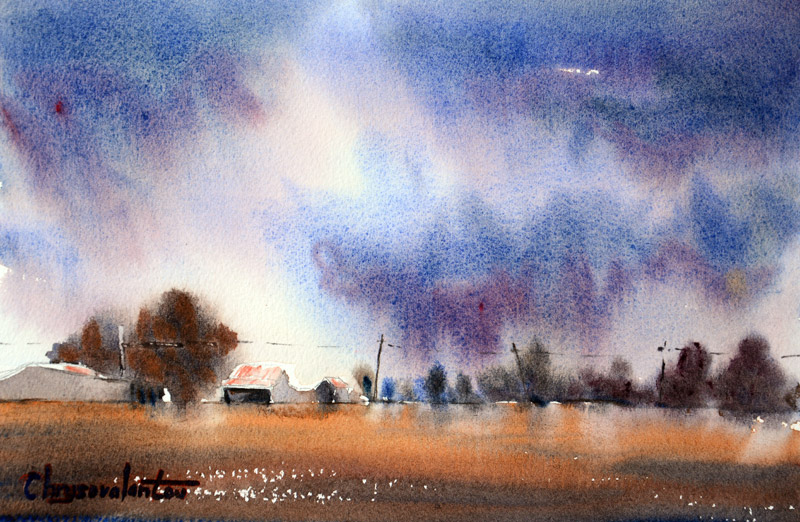 Painting Stormy Skies Watercolor at Explore