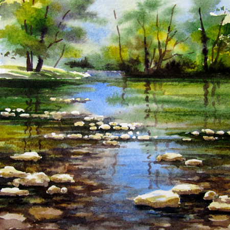 450x450 Varvara Harmon - Painting Water In Watercolour