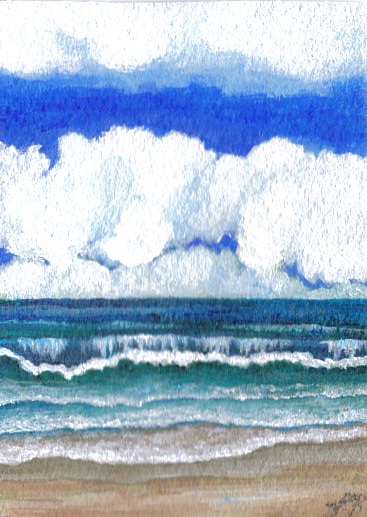 367x517 How To Paint Sparkling Ocean Sea Waves In Watercolors Cats And - Painting Waves In Watercolor
