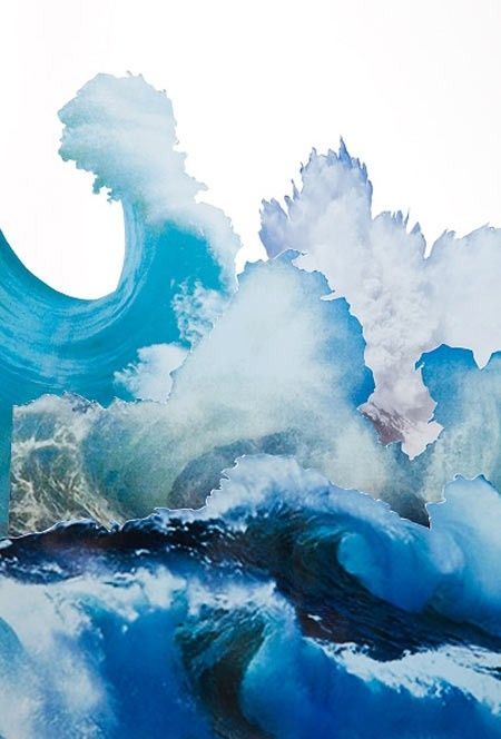 450x664 Wasbella102 By Anne De Vries Paintingsmalarstwo - Painting Waves In Watercolor