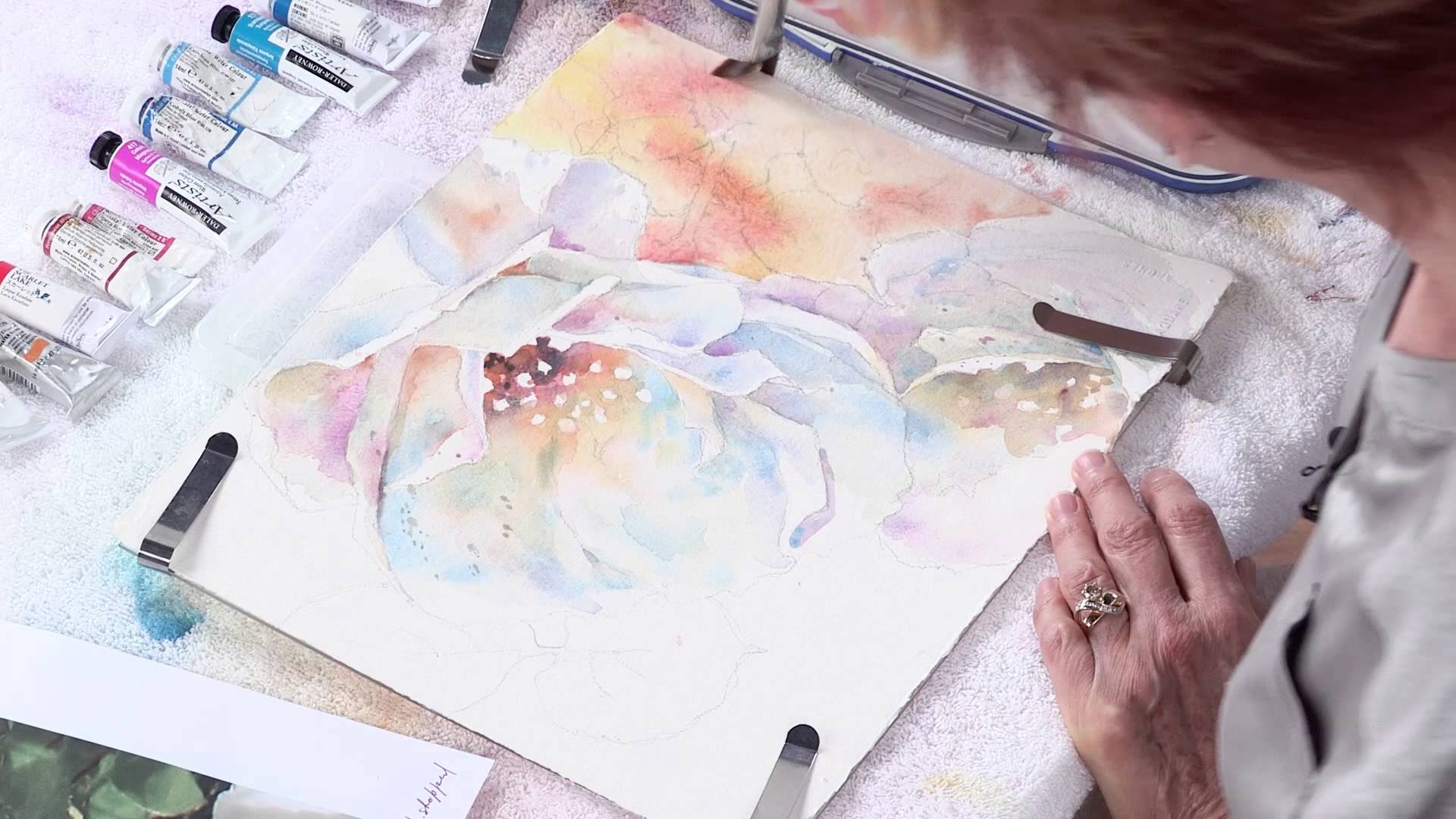 Техники рисования акварелью вымывание