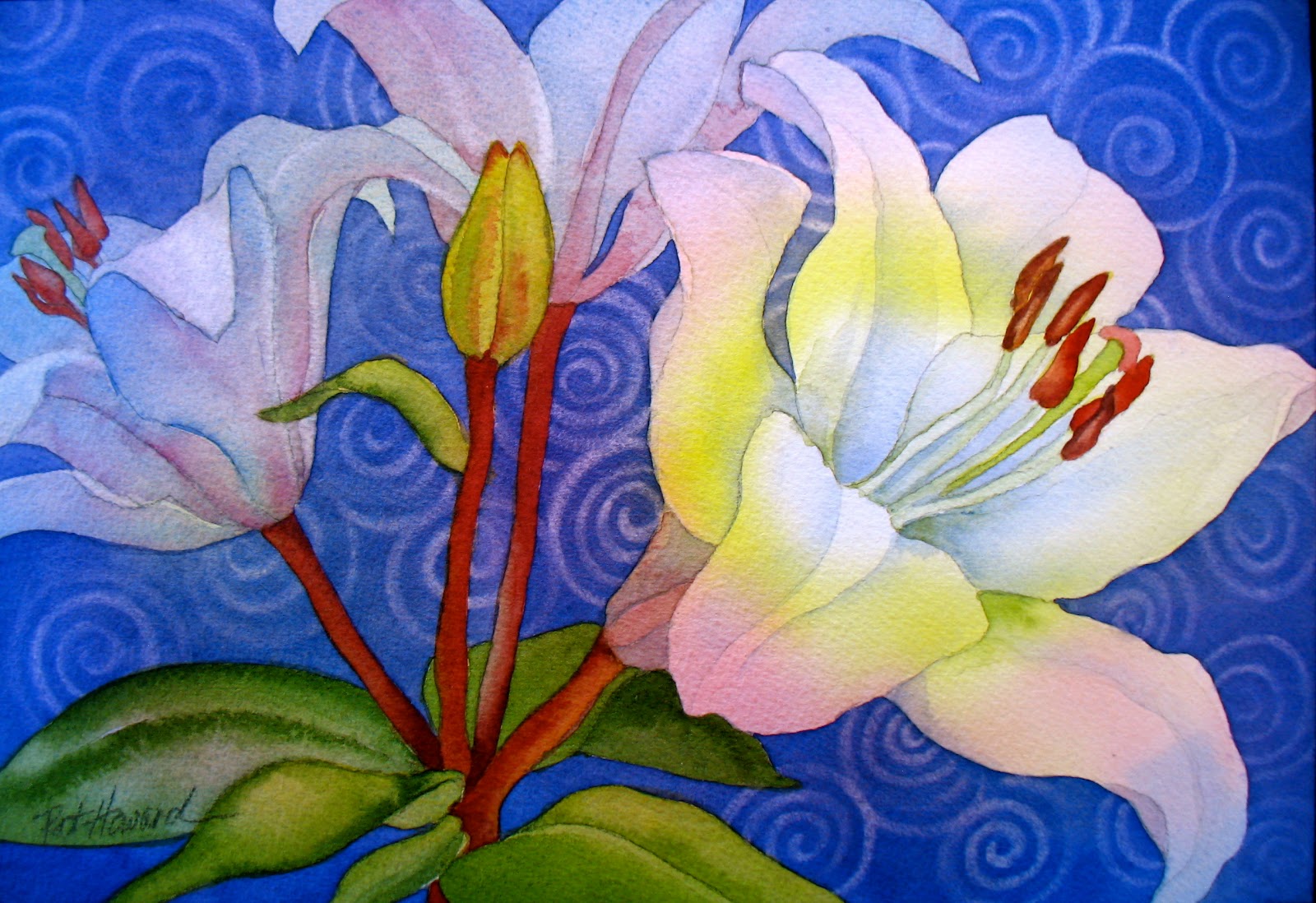 1600x1098 The Painted Prism Watercolor Workshop Painting White Flowers - Painting White Flowers In Watercolor