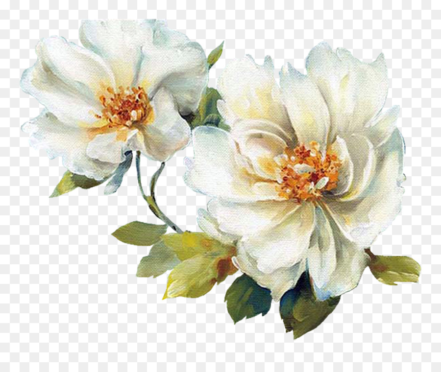 900x760 Flower Chinese Painting Floral Design Art - Painting White Flowers In Watercolor