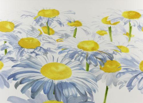 500x360 Watercolor Painting Demonstration - Paintings Of Daisies In Watercolor