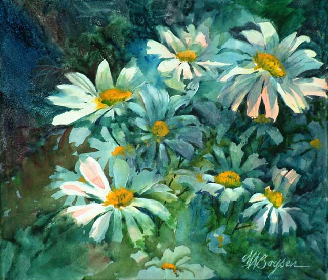 640x546 Floral Still Lifes.htm - Paintings Of Daisies In Watercolor