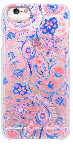 282x560 Paisley Watercolor Blue Coral Casetify - Paisley Watercolor