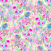 173x173 Watercolor Paisley Fabric, Wallpaper Amp Gift Wrap - Paisley Watercolor