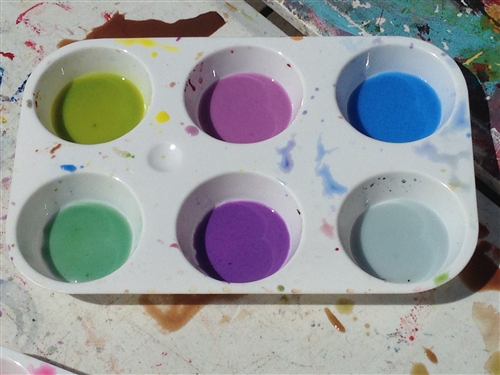 500x375 6 Well Watercolor Palette - Palette Watercolor