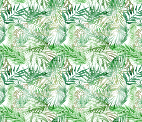 470x403 Tropical Watercolor Palm Leaves Wallpaper - Palm Leaves Watercolor