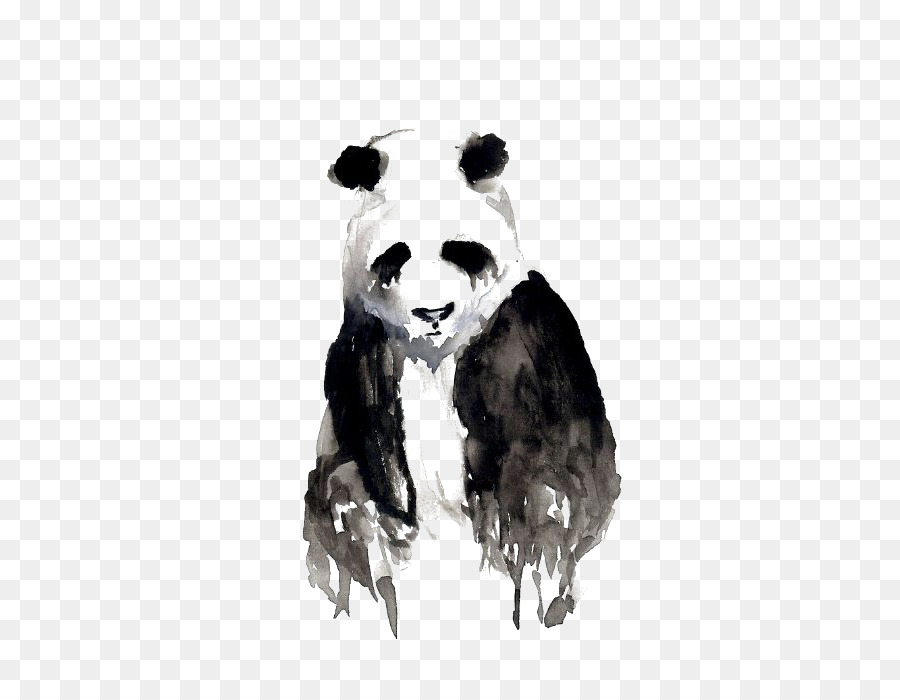 900x700 Giant Panda Watercolor Painting Oogway Drawing Art - Panda Watercolor