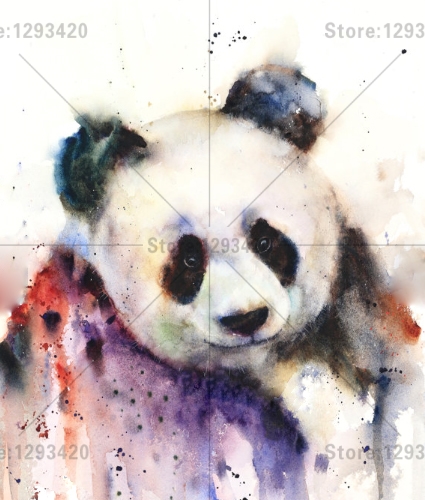 425x500 Diy Diamond Painting Accessories Watercolor Panda Diamond - Panda Watercolor