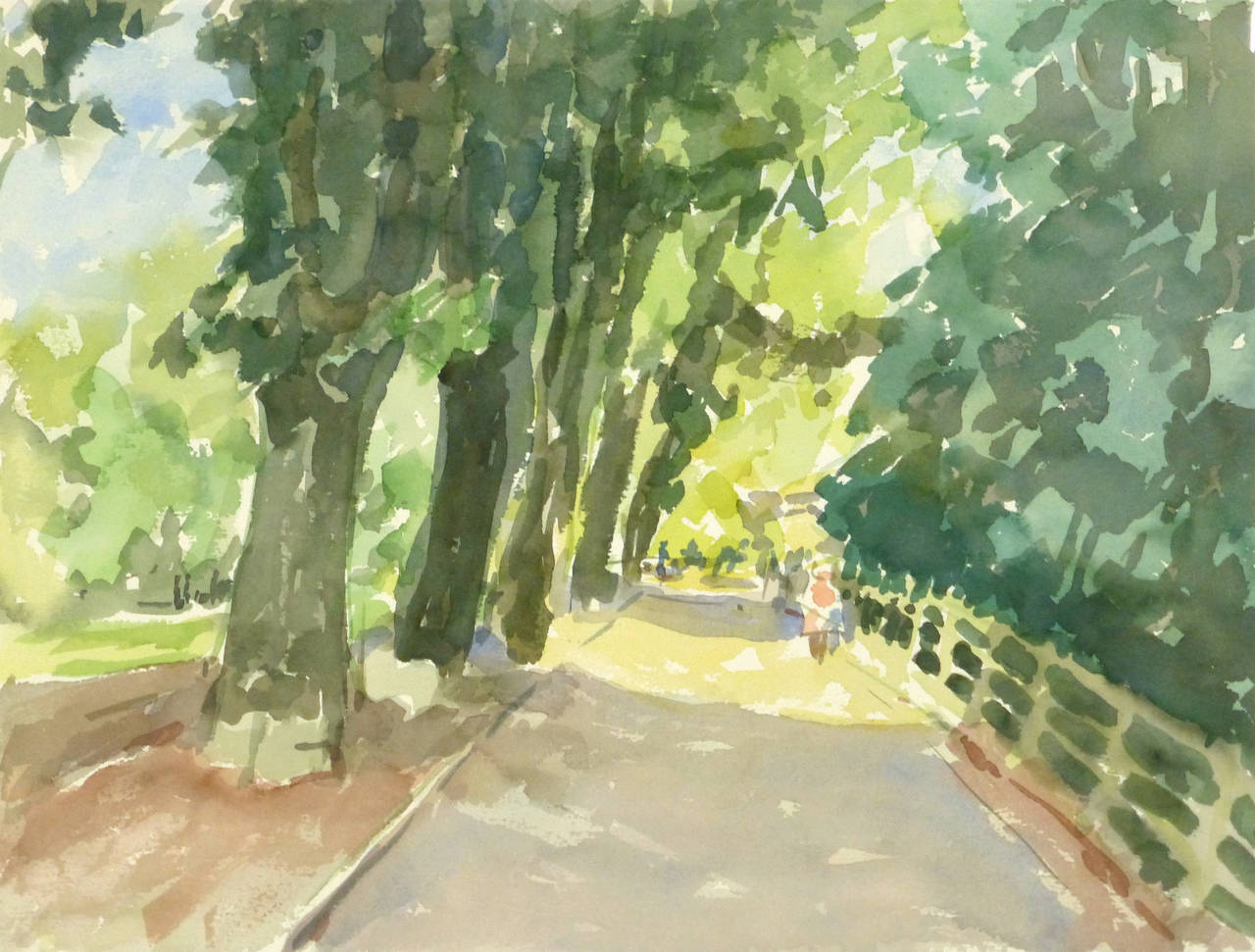 1280x971 Wilhelm Kloden - Park Watercolor