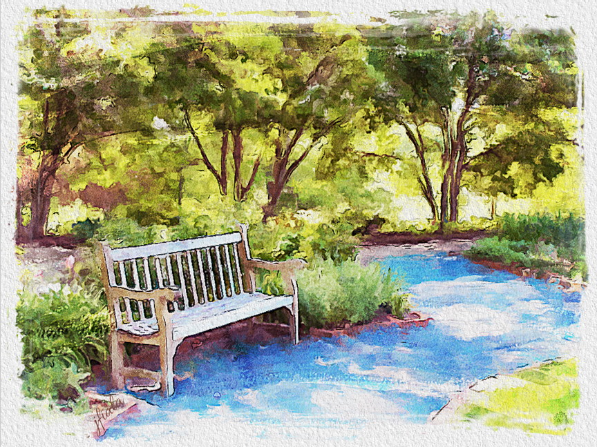 Park Watercolor at PaintingValley.com | Explore collection of Park ...