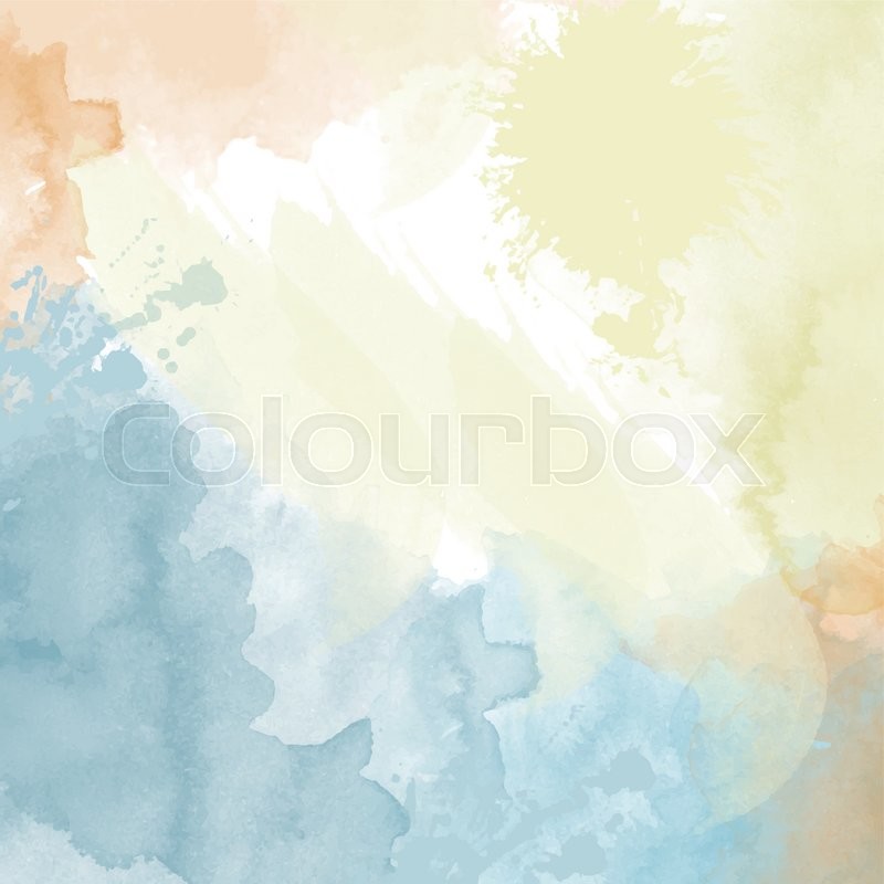 800x800 Pastel Watercolor Background. Digital Art Painting. Stock Vector - Pastel Watercolor Background