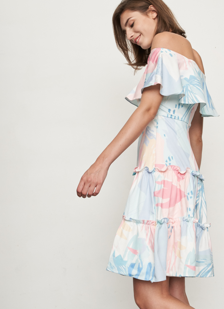 725x1000 Faye Watercolor Pastel Dress Lovengold - Pastel Watercolor Dress