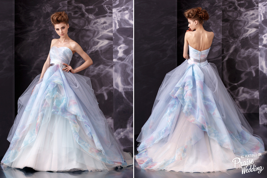 900x600 Head Over Heels In Love With This Watercolor Pastel Violet Gown - Pastel Watercolor Dress