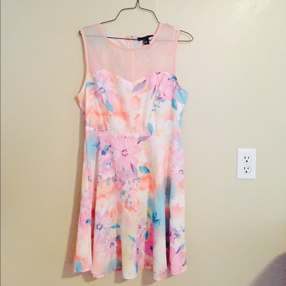 580x580 Pastel Watercolor Floral Dress Poshmark - Pastel Watercolor Dress