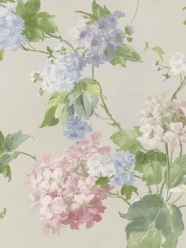 375x500 Wallpaper Designer Pastel Watercolor Floral Hydrangea Flowers Pink - Pastel Watercolor Wallpaper