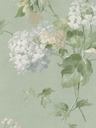 375x500 Wallpaper Designer Pastel Watercolor Floral Hydrangea Flowers On - Pastel Watercolor Wallpaper
