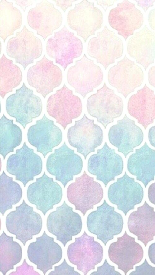 500x888 Rainbow Pastel Watercolor Moroccan Pattern - Pastel Watercolor Wallpaper