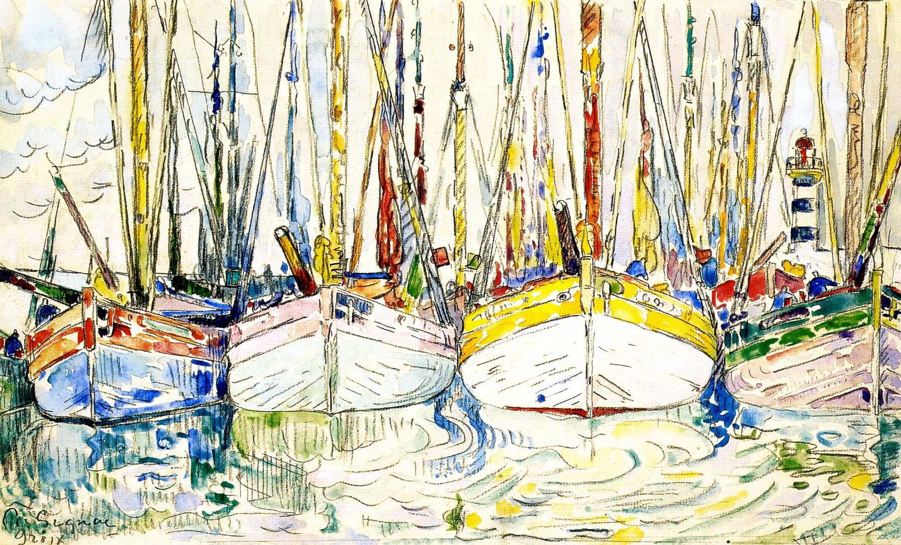 1793x1085 Paul Signac - Paul Signac Watercolors