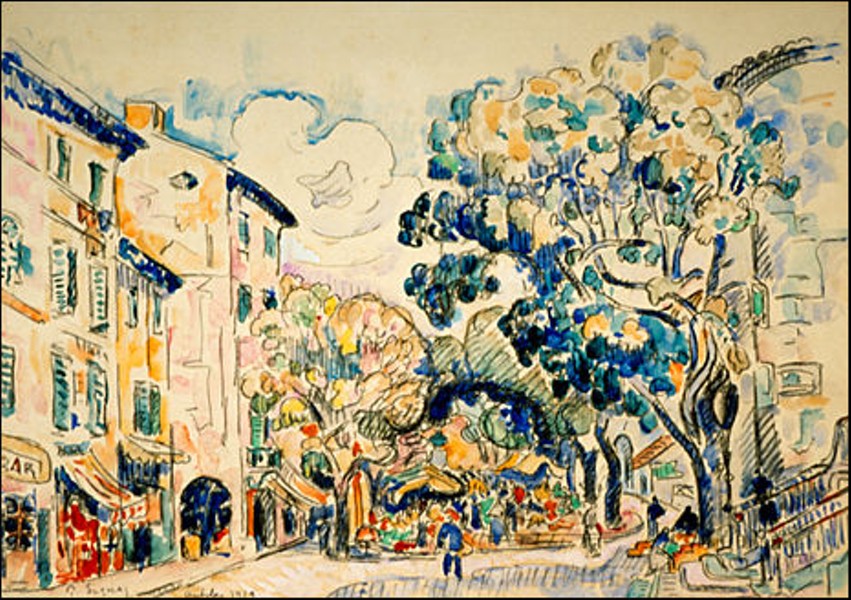 851x600 Paul Signac Watercolors And Drawings Arkansas Arts Center - Paul Signac Watercolors