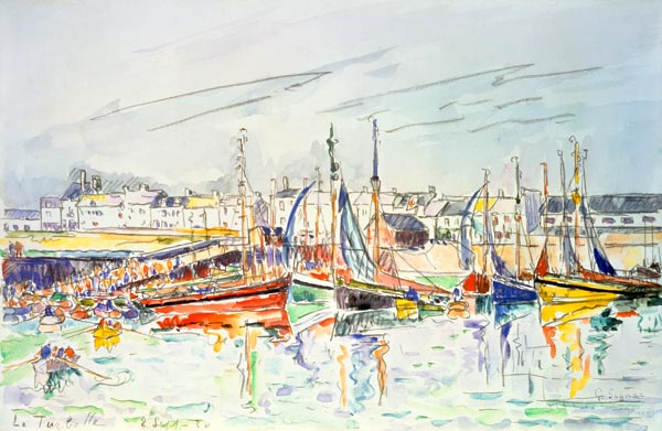 600x391 La Turballe - Paul Signac Watercolors