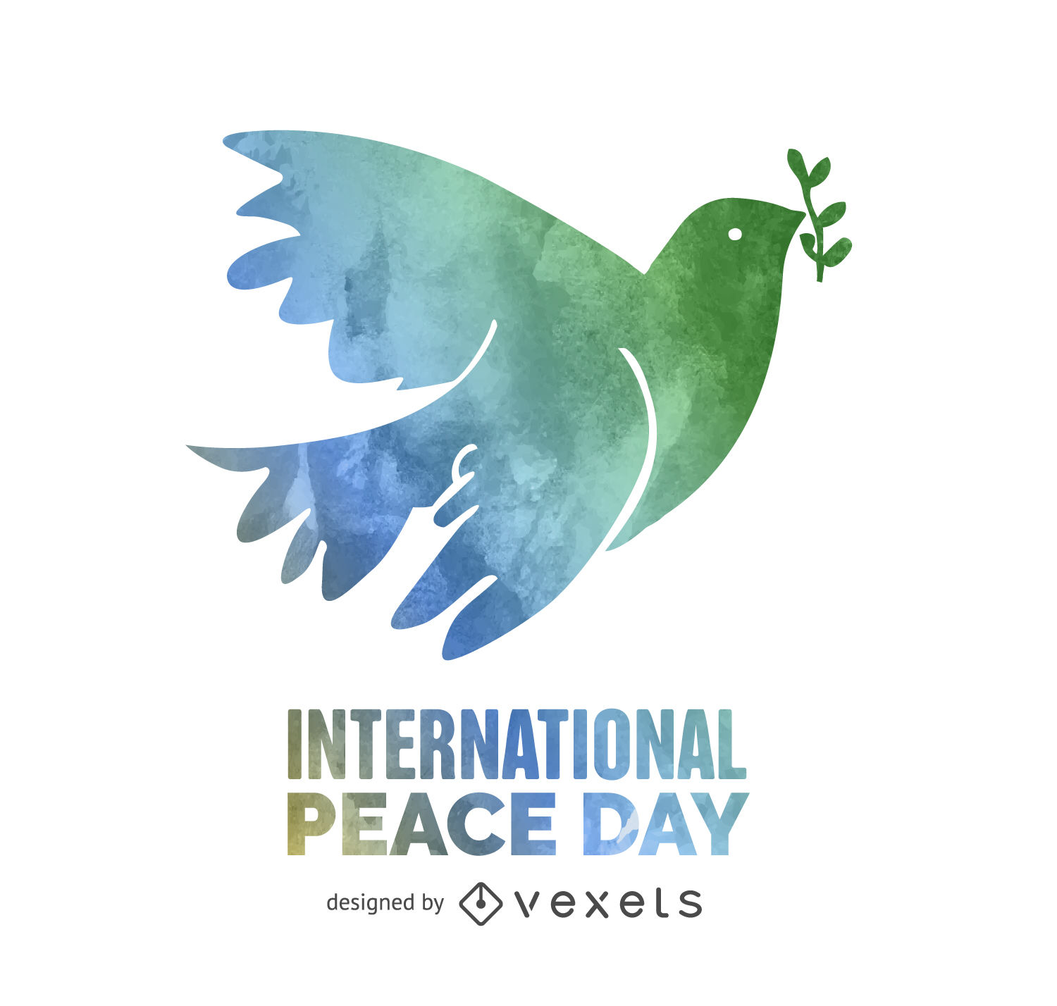 1500x1428 Watercolor Peace Day - Peace Watercolor