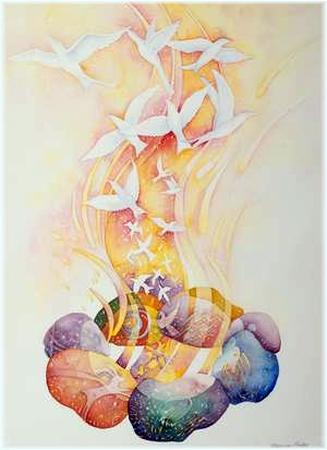 300x413 Meganne Forbes Fire Of Peace - Peace Watercolor