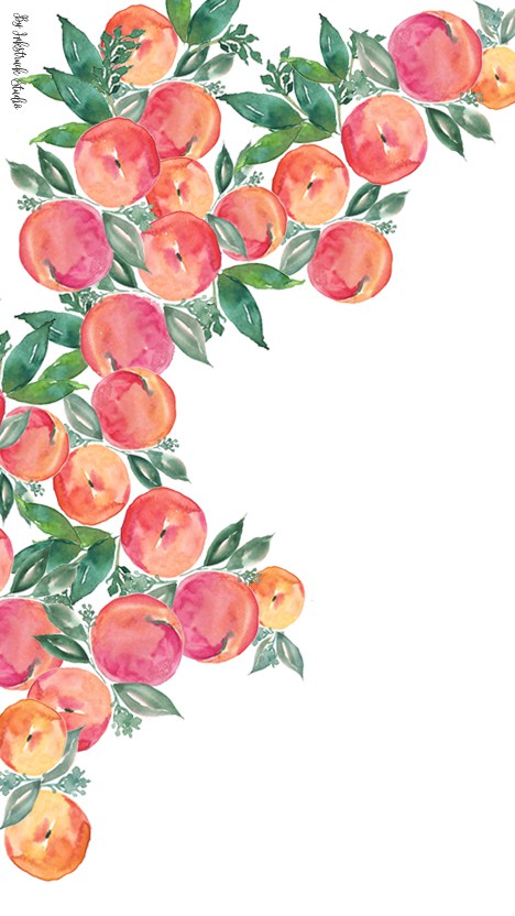 468x832 Free Watercolor Peach Wallpaper Iphone - Peach Watercolor