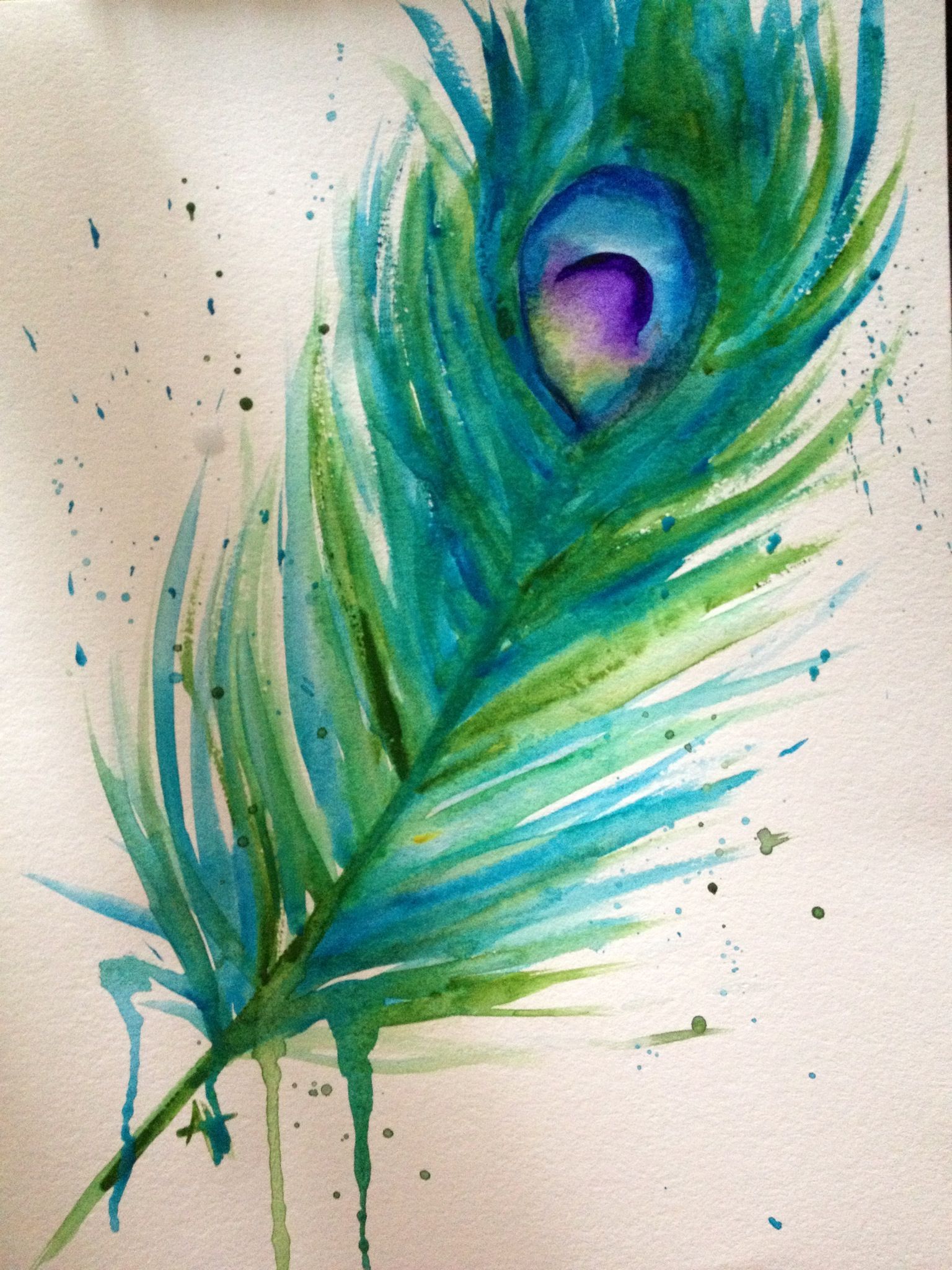 1536x2048 Watercolor Peacock Feather Art Art Watercolor - Peacock Watercolor