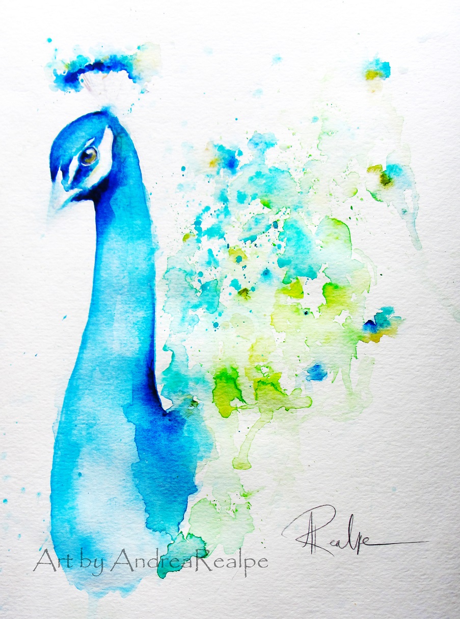903x1215 Peacock Watercolor Painting Angy Paints - Peacock Watercolor