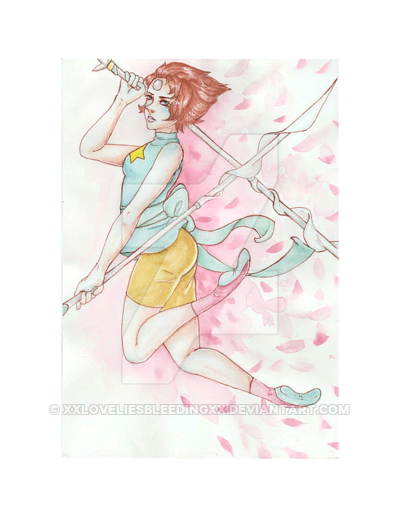 400x518 Pearl Watercolor Painting By Xxloveliesbleedingxx - Pearl Watercolor