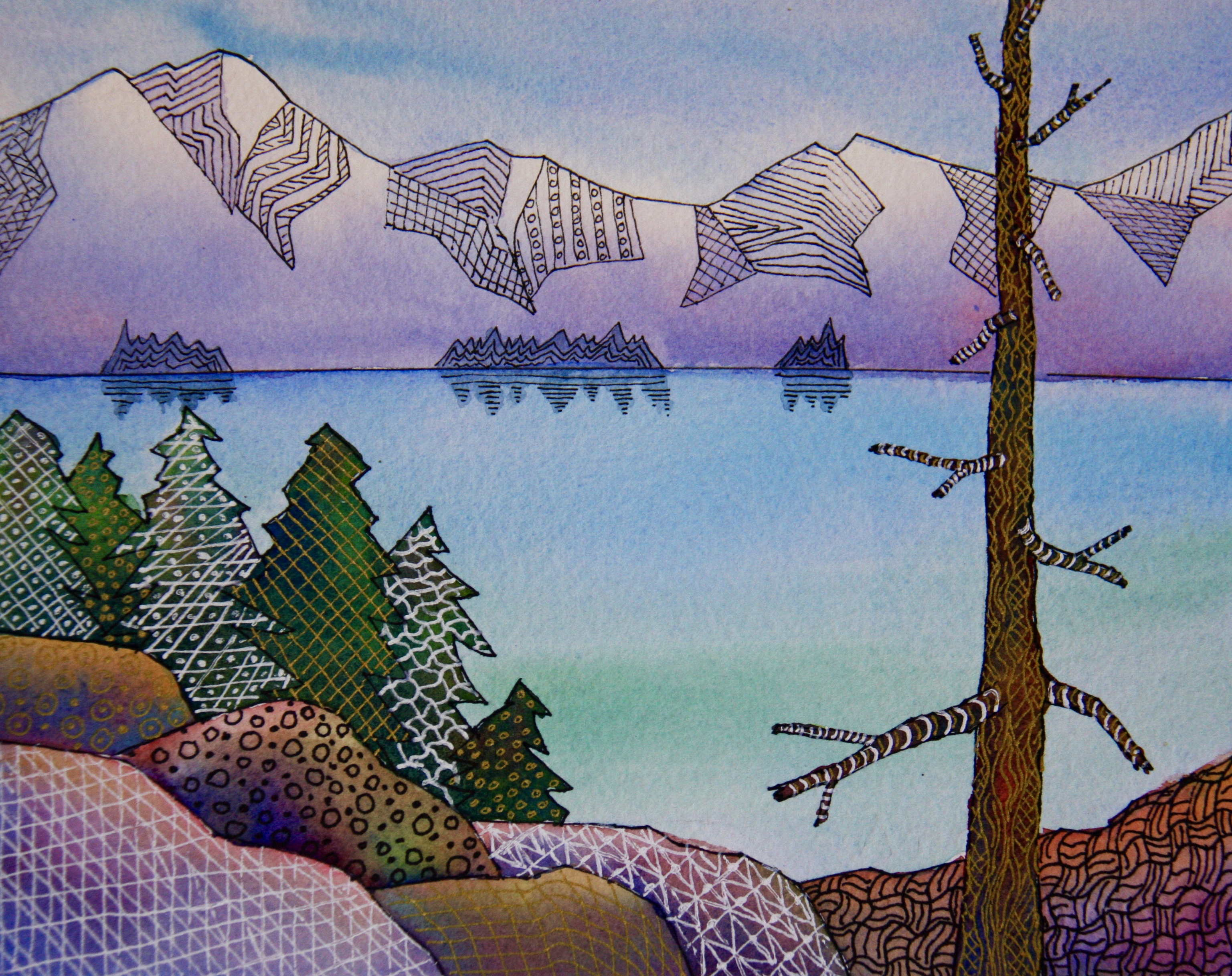 3073x2435 Watercolor And Pen Amp Ink Techniques Beyond The Ordinary Emandal - Pen And Ink Watercolor