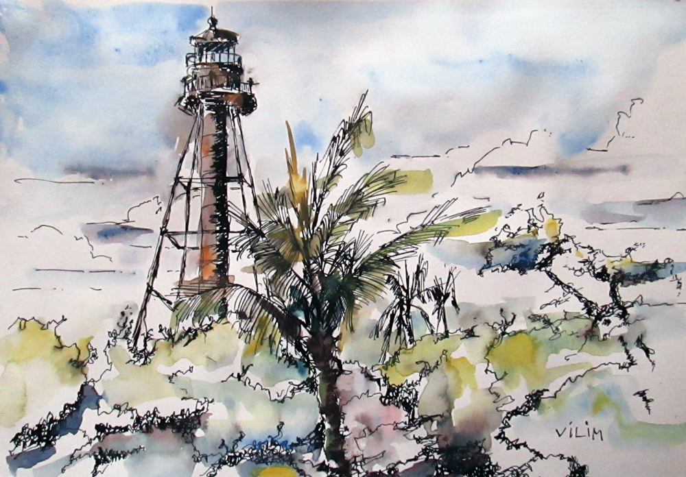 1000x696 Pen And Ink Ron Vilim - Pen And Ink Watercolor